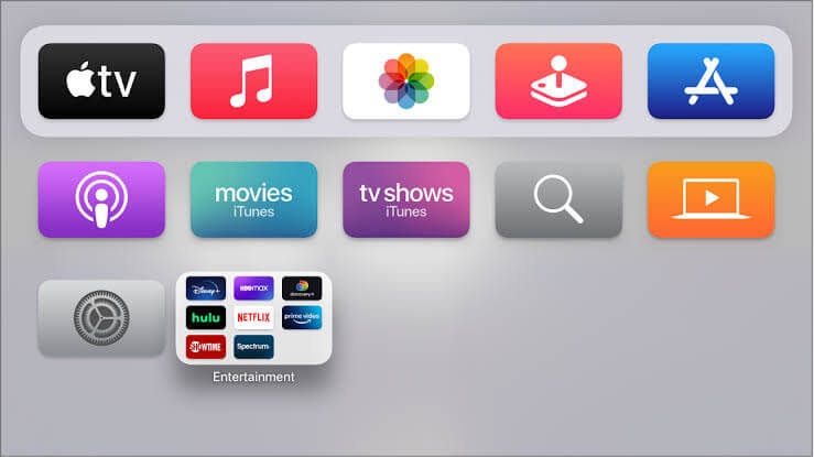 Open App Store on Apple TV