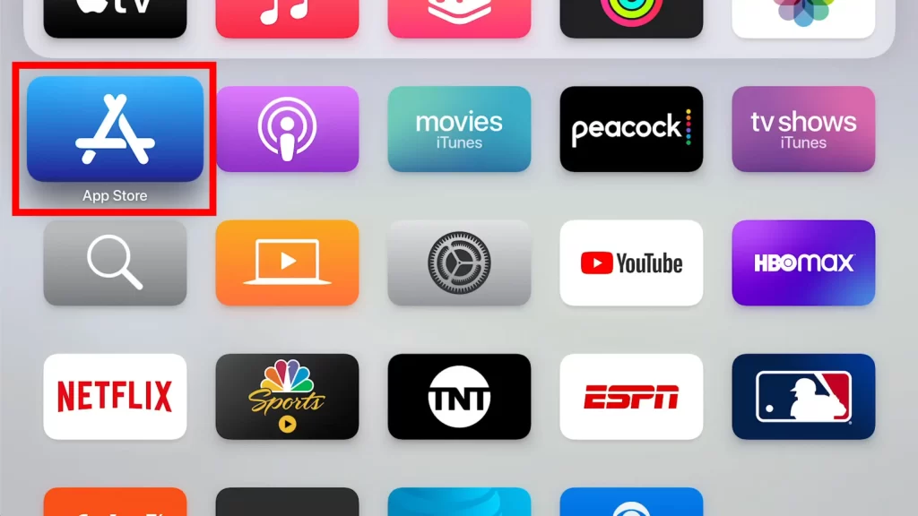 Open the App Store on your Apple TV
