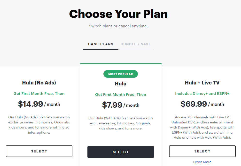 Choose a Plan