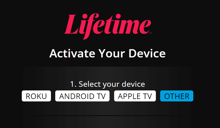 Select your device 