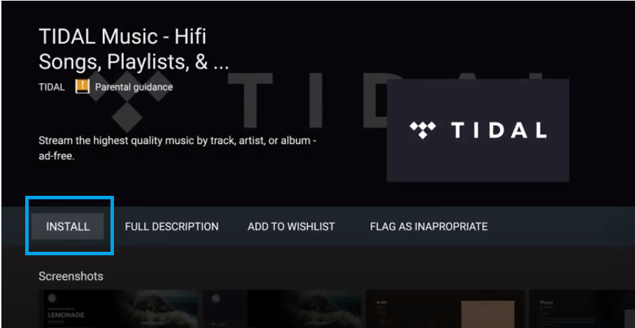 Install Tidal on Firestick
