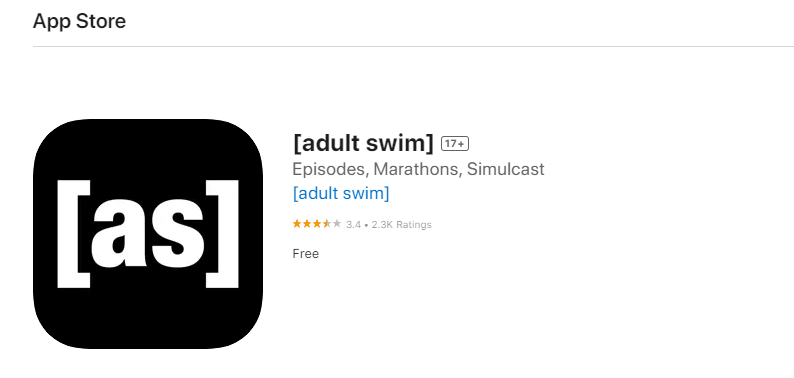 Get Adult Swim app from App Store