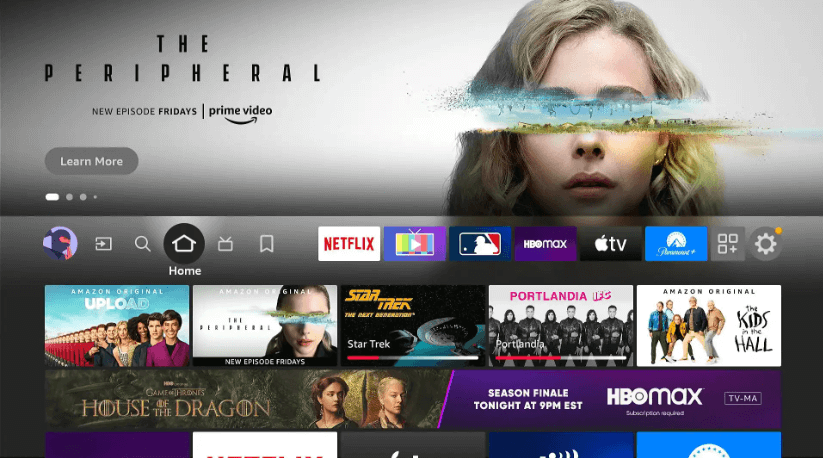 Select Find icon on Firestick home screen