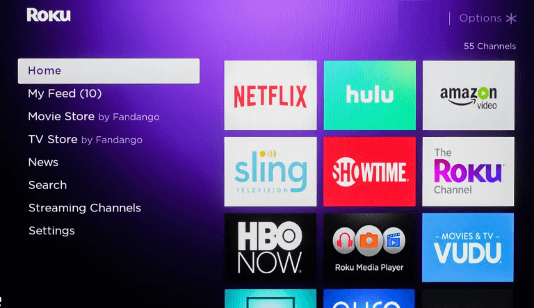 Select Streaming Channels on Roku 