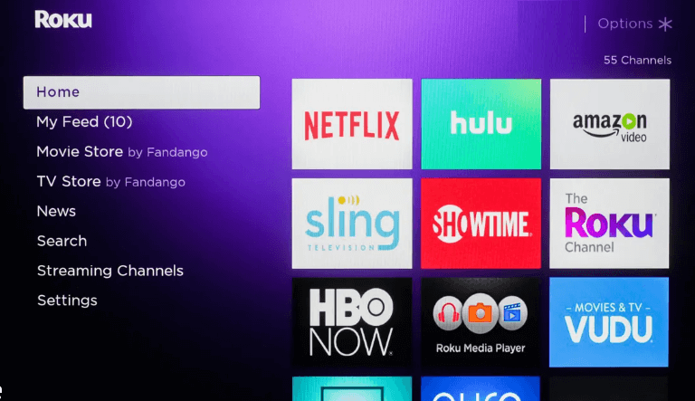 Select Streaming Channels on Roku