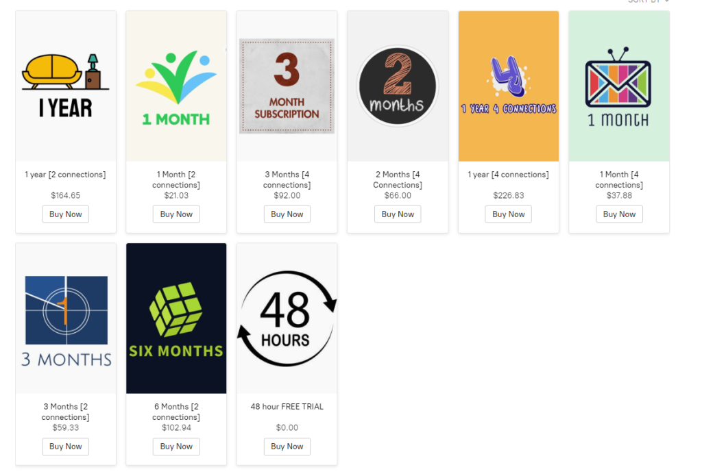Goat Media IPTV - Plans