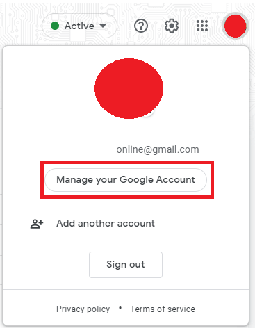 Tap Manage Your Google Account 