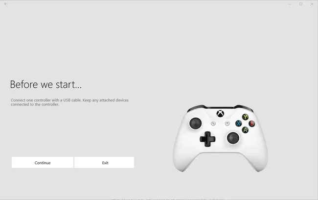 Tap Continue to Update Xbox One Controller