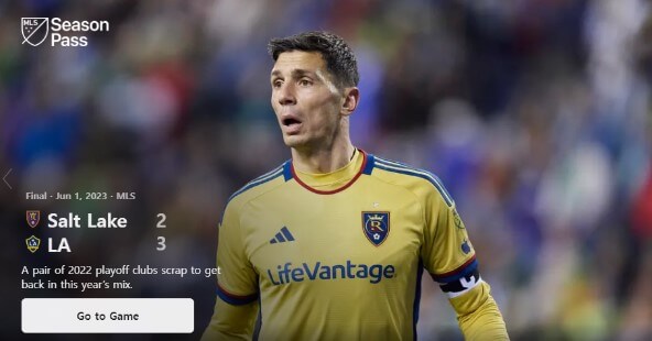 Start streaming MLS match on LG Smart TV