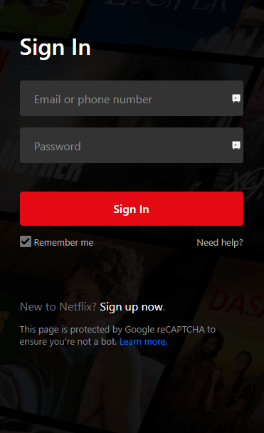 Sign in