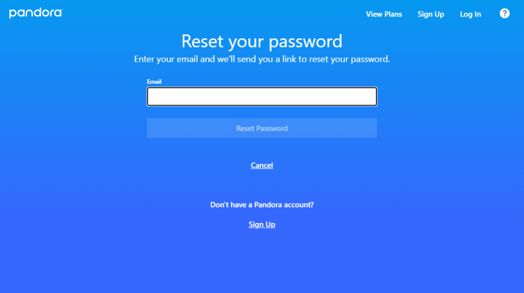 Enter the email
