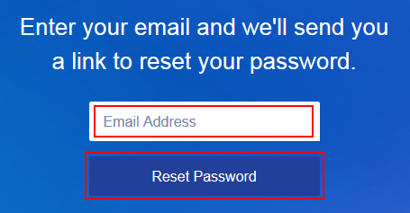 Tap Reset Password 