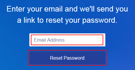 Tap Reset Password