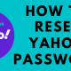 Reset Yahoo Password