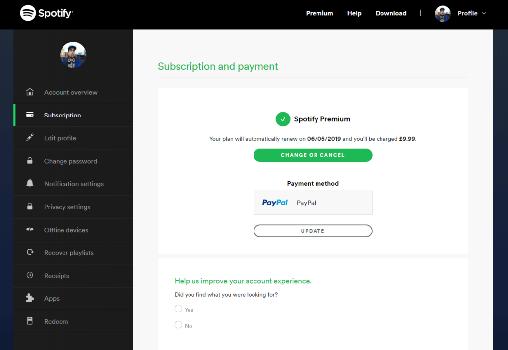 Complete the payment