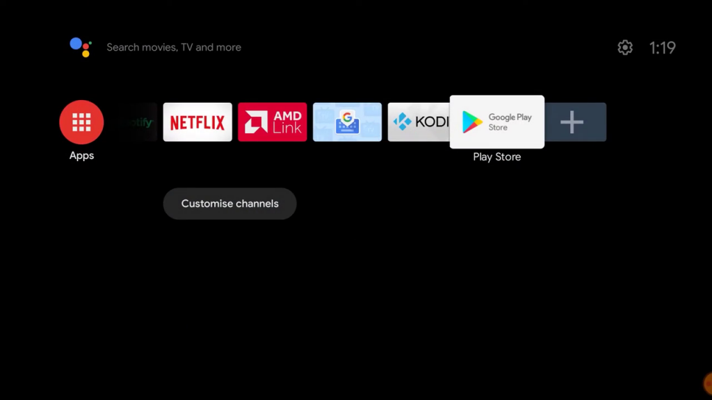 Open Play Store to install and activate TBS