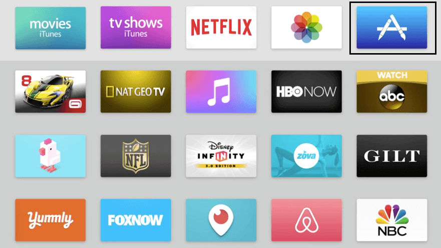 Go to the Apple TV App Store