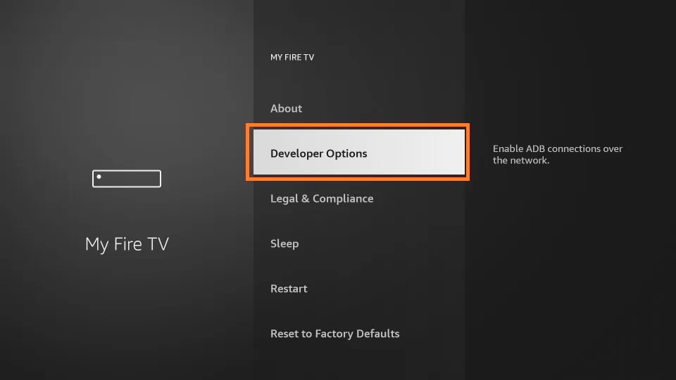 Tap on Developer Options