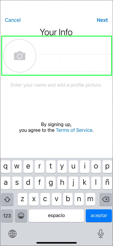 Give a profile name