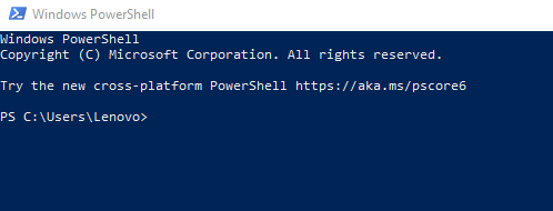 Launch Windows Powershell