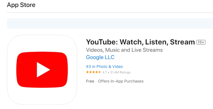 Install YouTube on iPhone/iPad
