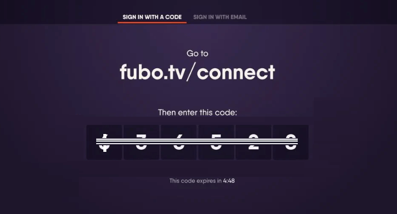Sign in with a code/email