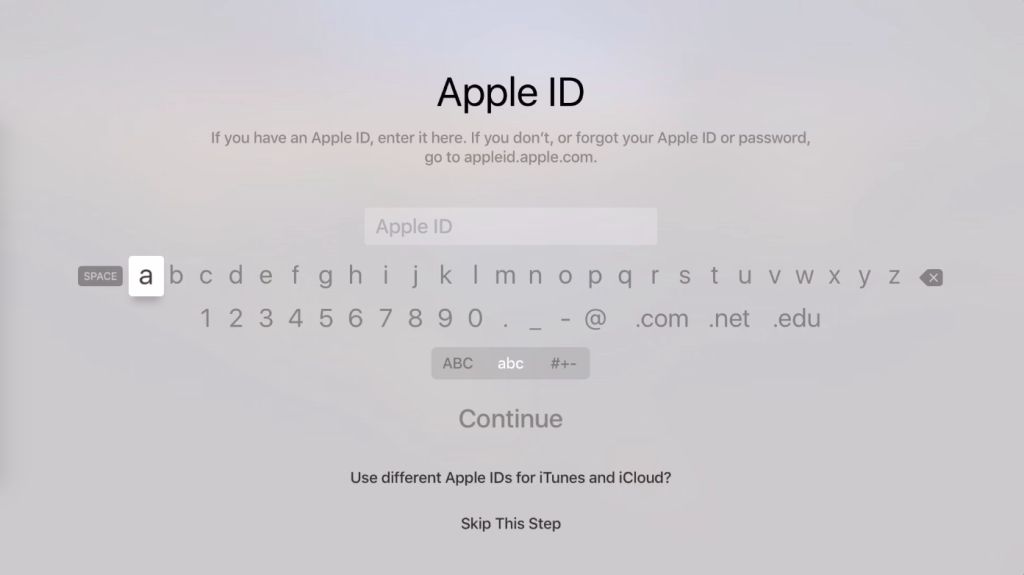 Enter your Apple ID and password