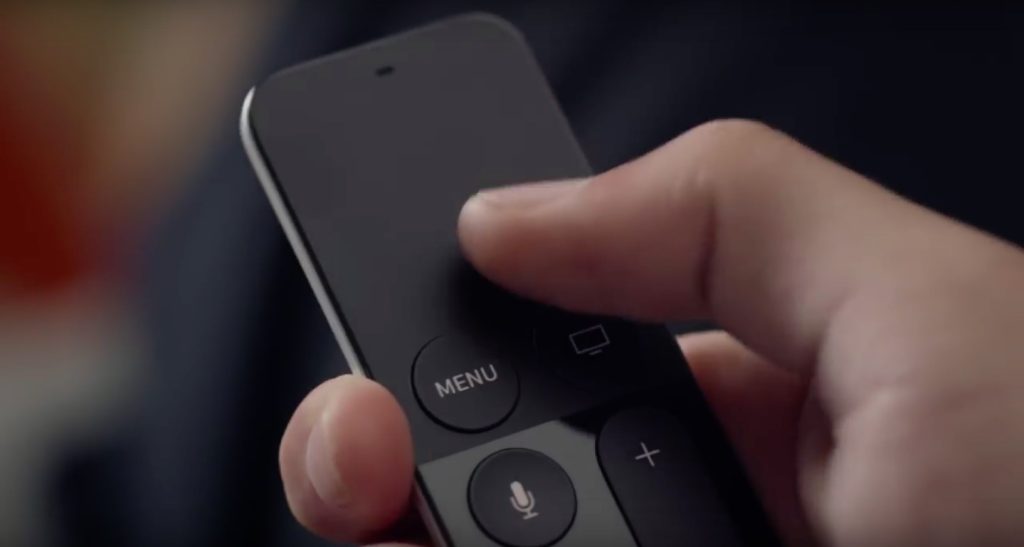 Use the trackpad on Siri Remote to access Apple TV