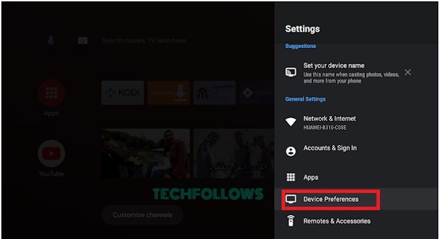 Hit the Devices & Preferences option