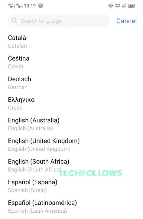 Select a Language 