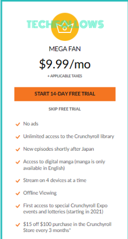 Hit Start 14-day Free Trial button