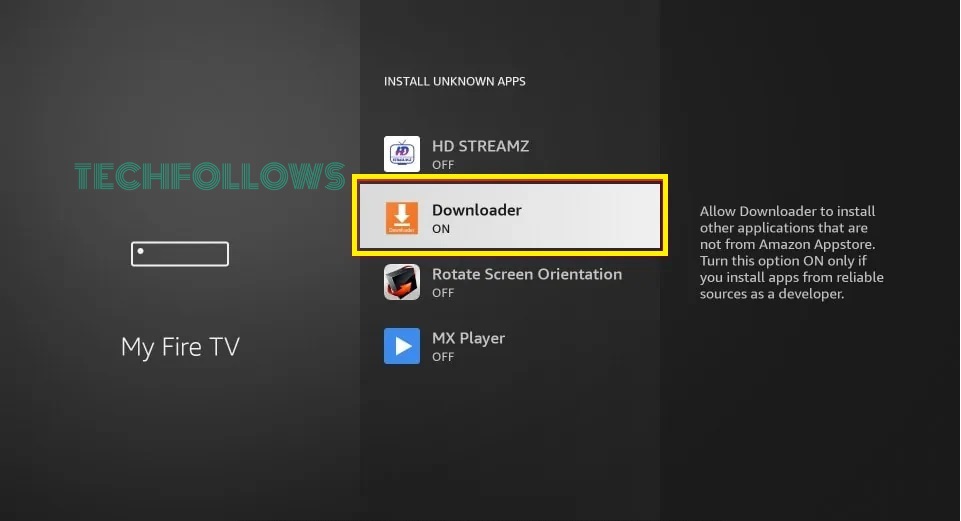 Enable Downloader on Firestick 