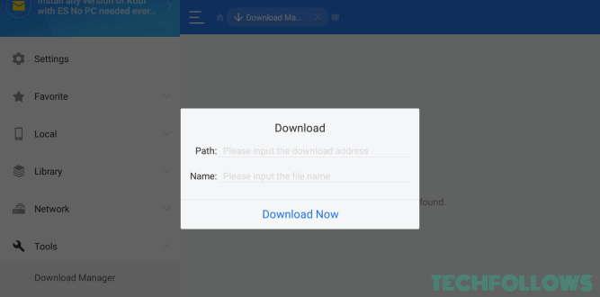 Enter the Filelinked app URL and the name