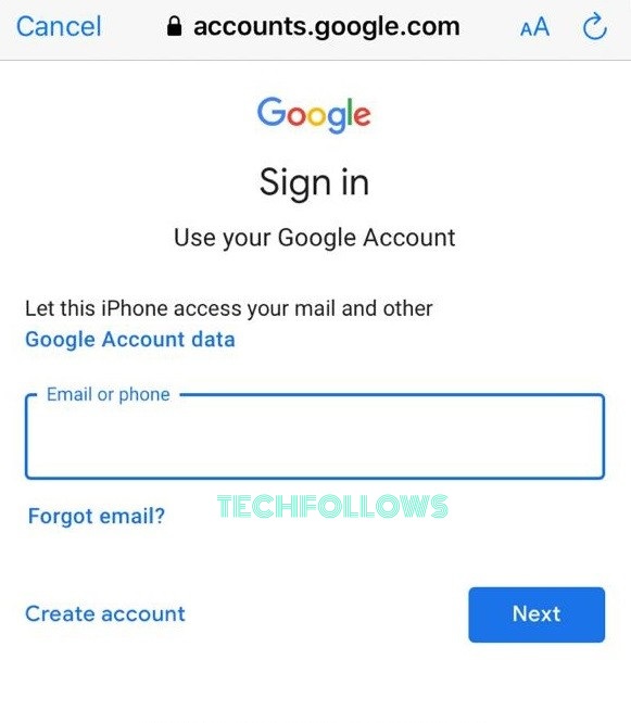 Sign In to your Google account