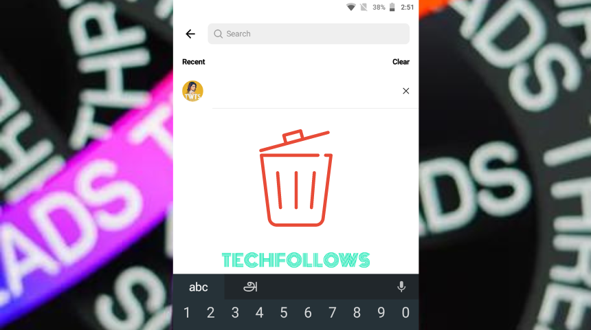 How to Clear Search History on Threads
