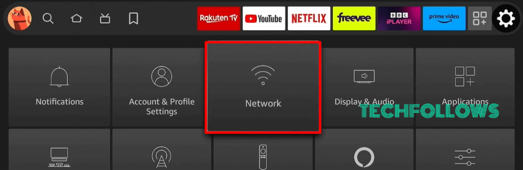 Tap on Networks option