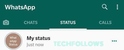Click the Status tab