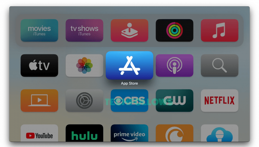 Open App Store on Apple TV 