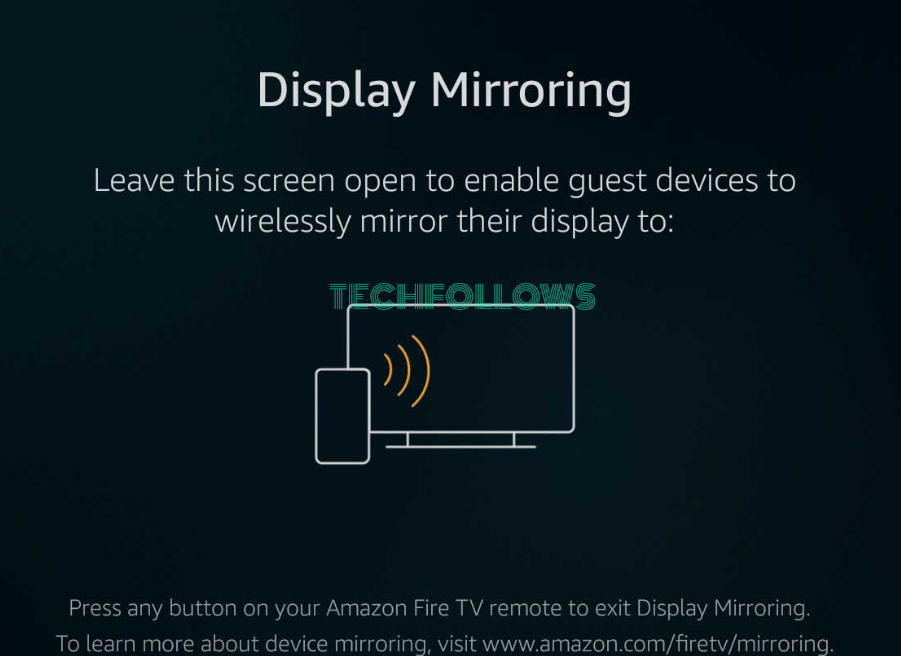 Enable Display Mirroring on Firestick