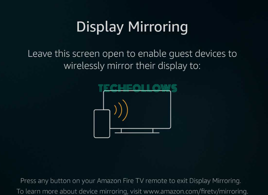 Enable Display Mirroring on Firestick 