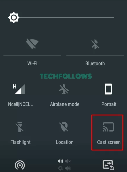 Click the Cast icon