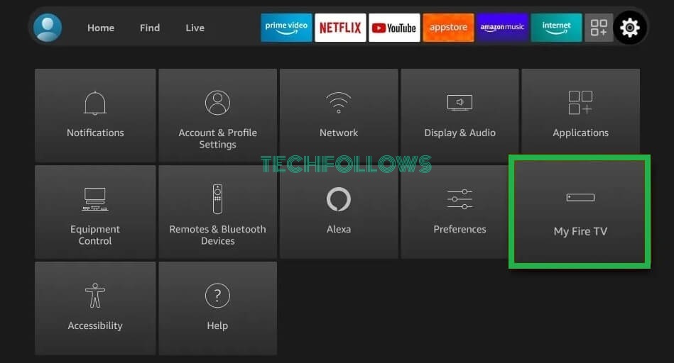 Click My Fire TV