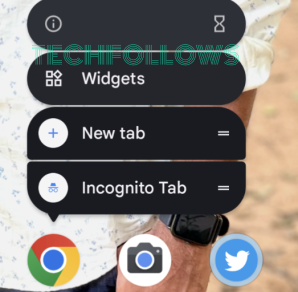 Click the Google Chrome info icon