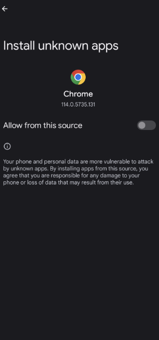 Enable Allow from this source 