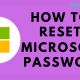 Reset Microsoft Password