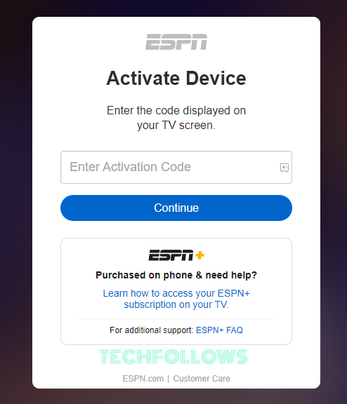 Activate ESPN to stream SEC Network on Roku
