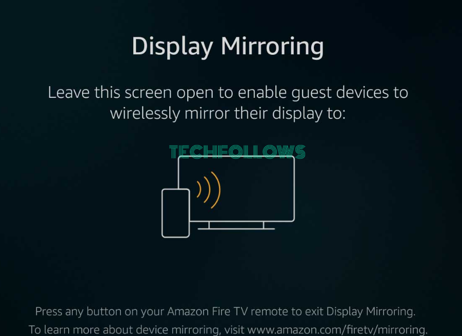 Enable Display Mirroring 