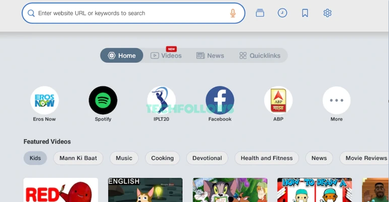 Type the Telegram Web URL