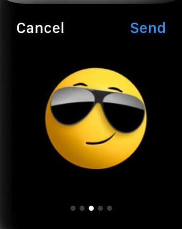 Send emoji on Apple watch