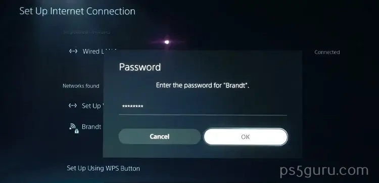 How to connect Wifi on PS5
